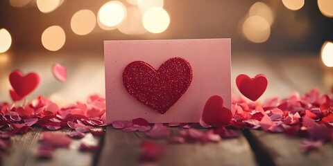 Wall Mural - valentines day card