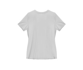 Wall Mural - light grey blank tee shirt waist wear, women template mockup back view