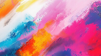 Aufkleber - Vibrant abstract art background. Colorful paint strokes.