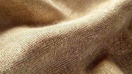 Aufkleber - Close up of textured burlap fabric