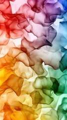 Poster - A colorful, abstract painting with a rainbow of colors. The painting is full of swirls and lines, giving it a dynamic and energetic feel