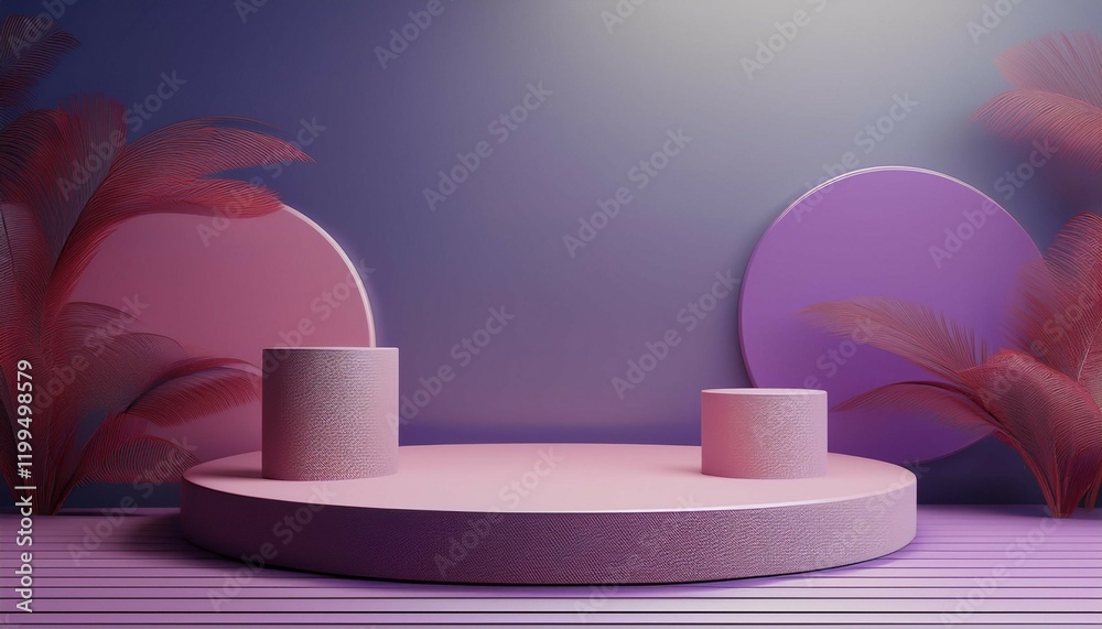 background 3d scene with podium minimal product display mock up scene ...