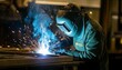 © Studio 100 - Welding man in work. Generated image