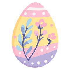 Wall Mural - easter egg illustration easter pastel vector