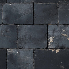 Poster - Dark brick texture with rough and aged surface pattern