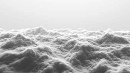 Poster - monochromatic image of a textured cloud like surface. ideal for backgrounds or abstract design.