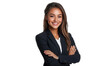 © ASSIASIA - Portrait of a smiling businesswoman, a professional and confident woman in suit, isolated on transparent background