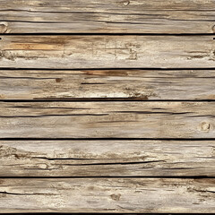 Poster - Weathered wooden plank texture with natural cracks and rustic grain details