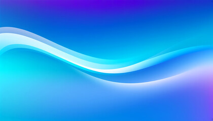 Wall Mural - waves of blue and purple flowing gently across the canvas
