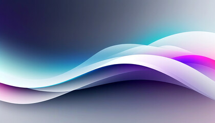 Wall Mural - soft waves of color create a soothing abstract landscape