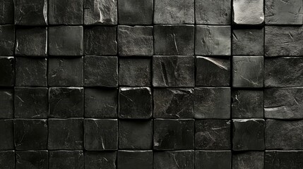 Poster - Dark stone tile wall texture background