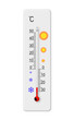 © Tomas Ragina - Celsius scale thermometer isolated on transparent background. Ambient temperature minus 25 degrees