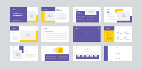 business powerpoint presentation slides template design. modern keynote presentation background, lan