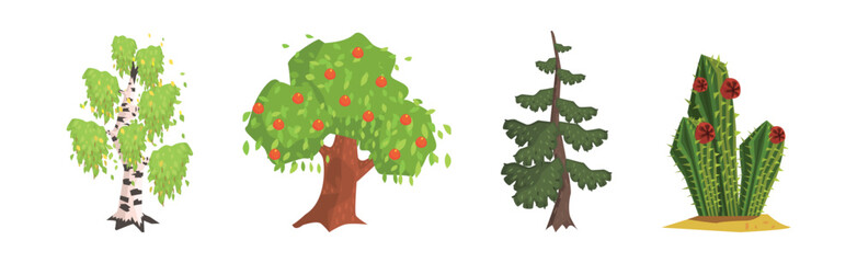 Poster - Forest Nature and Woodland Outdoor Element Vector Set