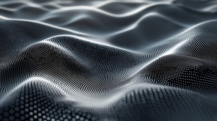 Leinwandbilder - Abstract digital wave background. Futuristic technology concept.