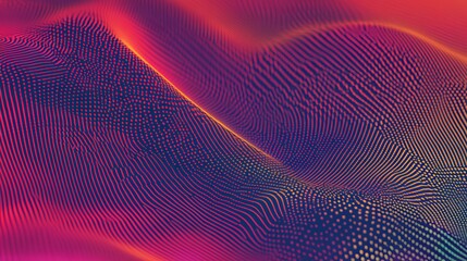 Aufkleber - Abstract pink and purple digital wave background