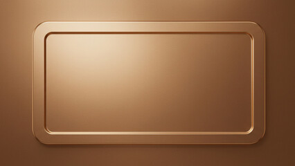 Poster - A brown abstract background designed for wallpaper texture or a shimmering metallic gradient. The 3D rendering offers a versatile blank backdrop