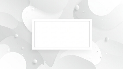 Poster - A vector background in white abstraction, offering a vacant space suitable for text