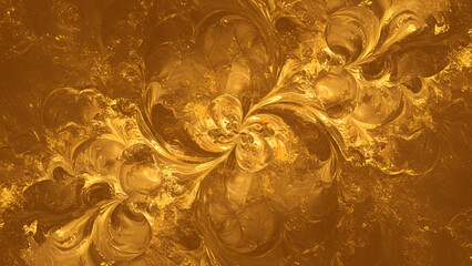Leinwandbilder - A background featuring a gold abstract design
