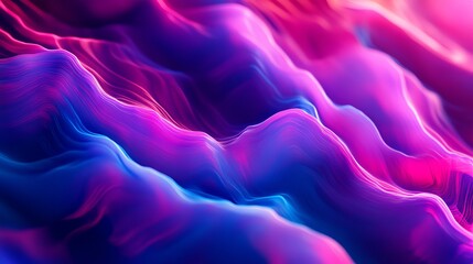 Aufkleber - Abstract vibrant pink and blue wave background