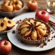 © LomaPari2021 - A warm dessert platter with baked apples and star anise , star anise, baked apples, warm