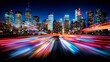 © Warisa - traffic in the city and light at night