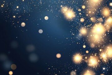 Poster - Subtle Glitter Texture on Blue Gradient Background for Elegant Designs