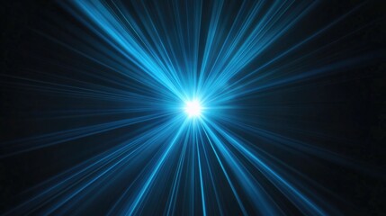 Wall Mural - Stellar spectacle with radiant streaks emanating from a central source, evoking the universe's cosmic beauty and the mysteries of deep space.