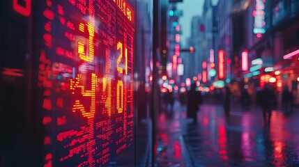 Poster - analyze financial data, overlaid with stock market charts