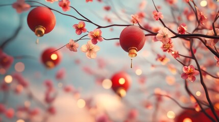 Wall Mural - red rowan berries