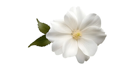 Wall Mural - white flower isolated on transparent background cutout