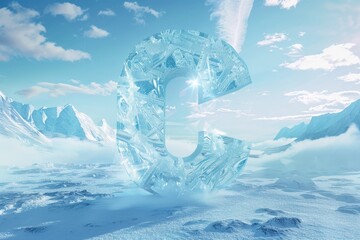 The giant ice letter 