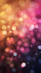 Aufkleber - Blurred lights creating a magical festive atmosphere, perfect for holiday and celebration themed projects
