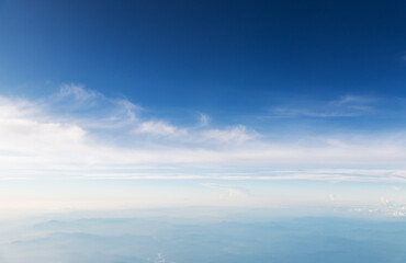 Wall Mural - aerial view of white clouds