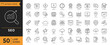 © twenty-icons - Seo icon set. Search engine optimization line icons set. Containing business and marketing, traffic, ranking, optimization, link, keyword, and more. Vector illustration