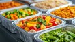 © Generative by J - Food safety storage health concept. Hygienically Packed Ready to Eat Meals for Convenient and Healthy Dining