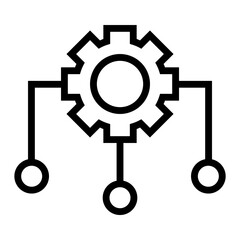 Poster - system integration vector icon