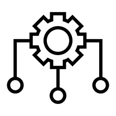 Poster - system integration vector icon