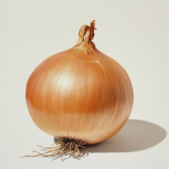 Aufkleber - A Single Brown Onion Still Life Painting