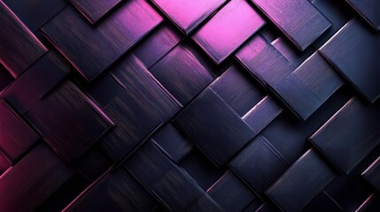 Poster - A textured, abstract background featuring dark panels with a gradient of purple and pink hues, creating a dynamic and modern visual effect.