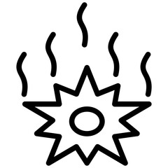 Poster - Vaporize Outline Icon
