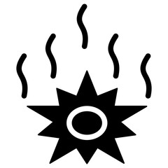 Poster - Vaporize Glyph Icon