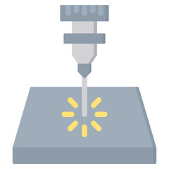 Poster - Laser Flat Icon