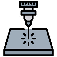 Poster - Laser Outline Color Icon