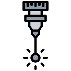 Poster - Laser Beam Outline Color Icon