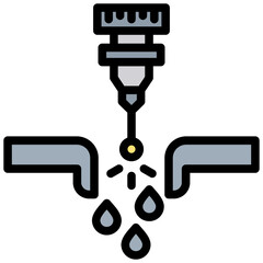 Poster - Melting Outline Color Icon