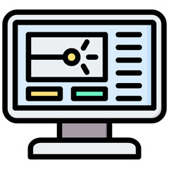Poster - Laser Software Outline Color Icon