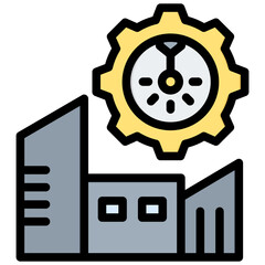 Poster - Laser Industry Outline Color Icon