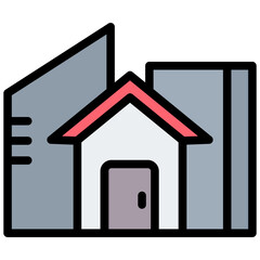 Poster - Architecture Outline Color Icon