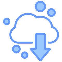 Poster - Carbon Dioxide Blue Icon